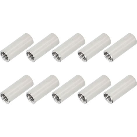10 Écrous Ronds de Fixation M10x1.5 Longueur 35mm en Acier Inoxydable pour Tiges Filetées (1/5)