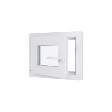 Finestra in PVC - Triplo vetro - Bianco - 500 mmx400 mm cm