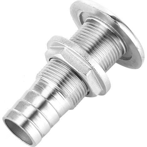 Passe-coque pour yacht, sortie 3/4 po, en acier inoxydable 316, bouchon de vidange d'eau pour bateau (1/5)