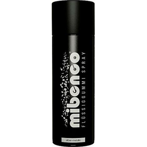 Mibenco MIB71420027 Spray liquide pour caoutchouc, 400 ml, argent/métallique mat