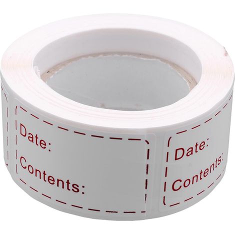 300 pièces amovible congélateur Labels 1 x 3 pouce aliments rangement Stickers réfrigérateur congélateur papier Label (1/5)