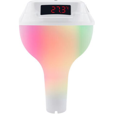 Thermometre Piscine, Thermomètre Piscine Solaire Lumineux avec Affichage et Corde, Thermomètre Piscine pour Piscines, Bassins et Aquariums (1/5)