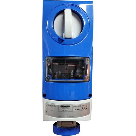 PRISE BL.IP66 S.F.2P+T 16A 230V 6H A.M GEWISS GW66827 (1/2)