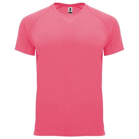 Camiseta técnica de manga ranglán con factor protección UV BAHRAIN ROLY XL Rosa lady flúor