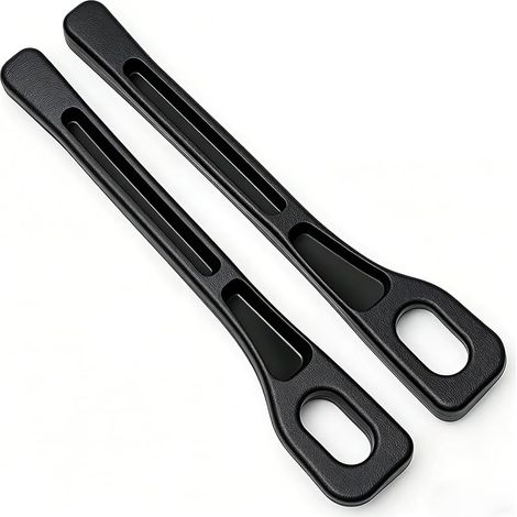 SHULIN 2026 Lot de 2 butées universelles pour siège de voiture - Organiseur de siège de voiture - Boîte de rangement pour sièges de voiture - Empêche la chute - Noir (1/5)