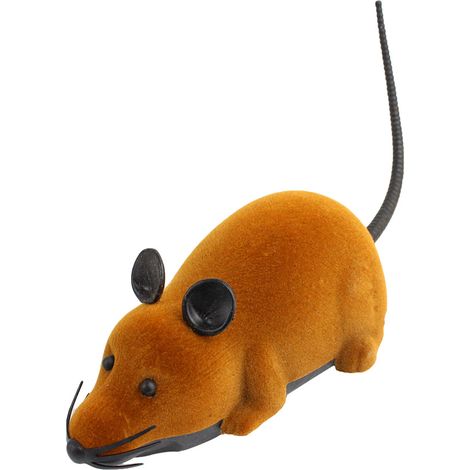 1 ratón electrónico con control remoto inalámbrico, juguete para gatos y perros, regalo de Navidad. (1/5)