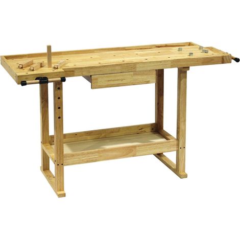 Banco de trabajo banco de cepillado diseño herramientas de taller 145 x 86 cm madera 160000513