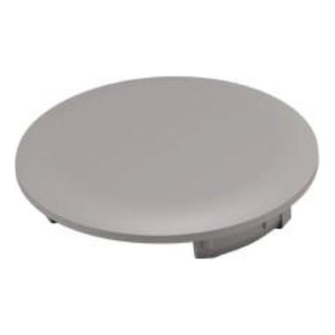 tapa embutir. plástico. gris. diámetro 20mm. a presión - italiana ferramenta