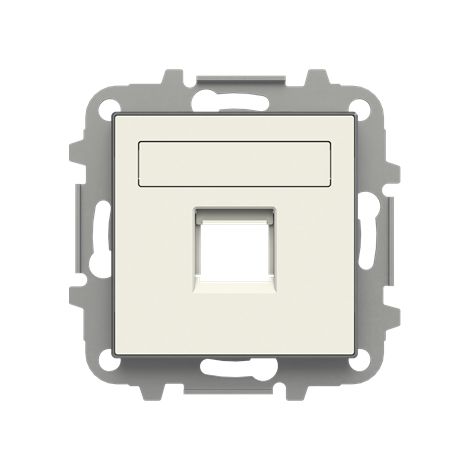 Tapa toma informática con persiana Serie Sky de Niessen  Blanco (1/5)