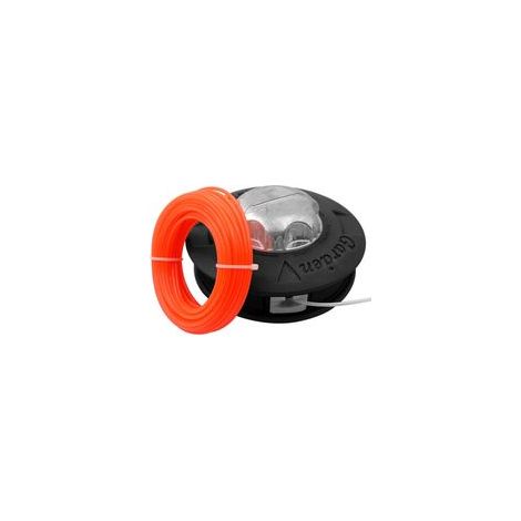 Fil gaucher Tête de Bobine de Fil de Rechange M10 x 1,25 pour débroussailleuse à Gazon avec Fil Universel de 15 m et 2,4 mm pour débroussailleuse (1/5)