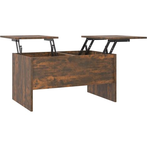 Maison Exclusive - Couchtisch Räuchereiche 80x50x42,5 cm Holzwerk (1/5)