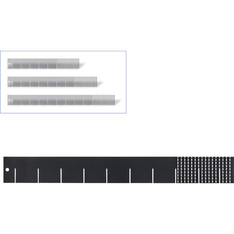 Universal Einteiler 40 50 60 cm RAL7016 Trennblech Fachtrenner Werkstattwagen
