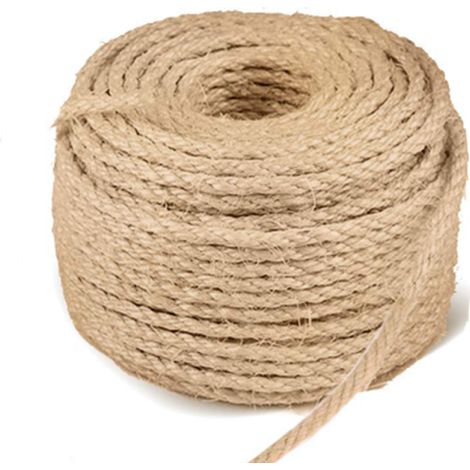 Cuerda De Sisal - 6 mm × 15 m - Para Reparar Y Construir Rascadores Para Gatos - Biodegradable - 1 Unidad (1/5)