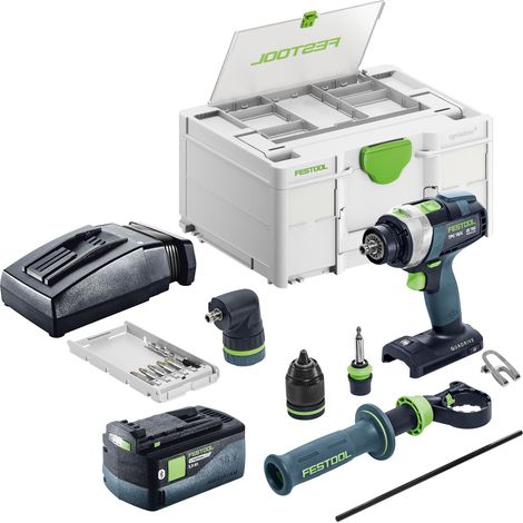 Festool TPC 18/4-Basic-Set Akku Schlagbohrschrauber 18 V 75 Nm Brushless + 1x Akku 5,0 Ah + Ladegerät + Systainer