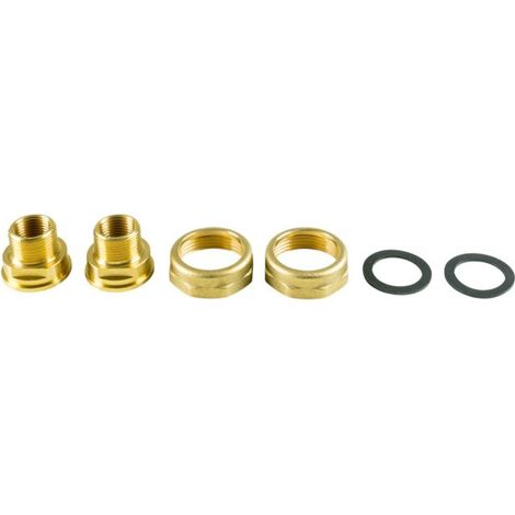 raccord à vis pour pompe Grundfos 96433909 2000 2000 /4&quot x 2000 /2&quot filetage intérieur sur filetage extérieur 3/4&quot, laiton, set