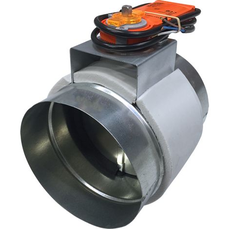Registre motorisé pour portail – Acier galvanisé – Alimentation 230V – Extra-plat avec servomoteur – REGIMOTO160 – Baillindustrie