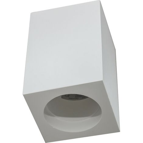 Porta faretto quadrato plafoniera GU10 gesso luce soffitto interni negozio 230V (1/5)