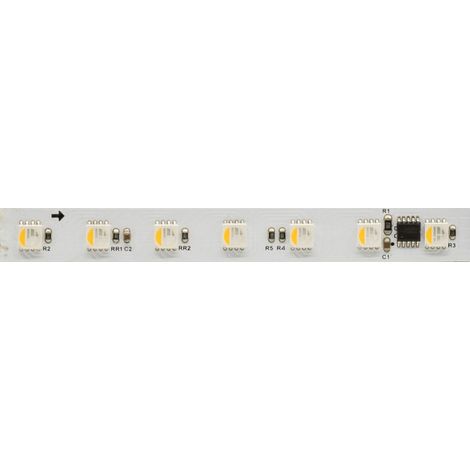 Bande LED Beneito & Faure FINE DMX5 RGB+3000K 5 m 24 V 17 W/m 70 LED/m IP67 - Contrôle DMX pixel par pixel - Haute définition (1/5)