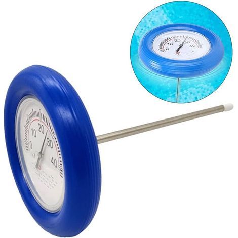 Thermomètre flottant pour piscines, idéal pour eaux extérieures, flottation horizontale (1/5)