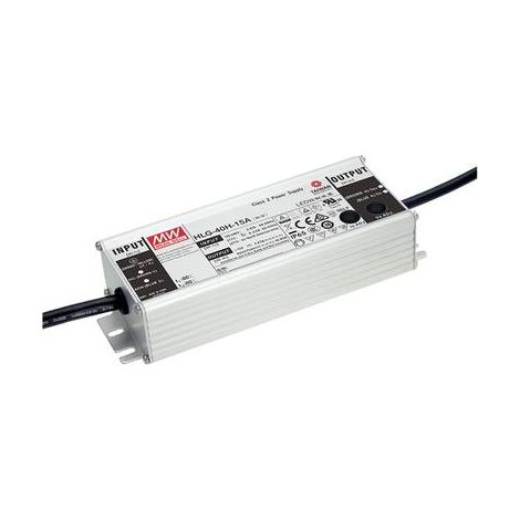 MEAN WELL HLG-40H-12AB DRIVER DE LED À TENSION CONSTANTE 39.96 W 2 - 3.33 A 10.8 - 13.5 V/DC DIMMABLE, FONCTION DIMMEUR 3 EN 1,