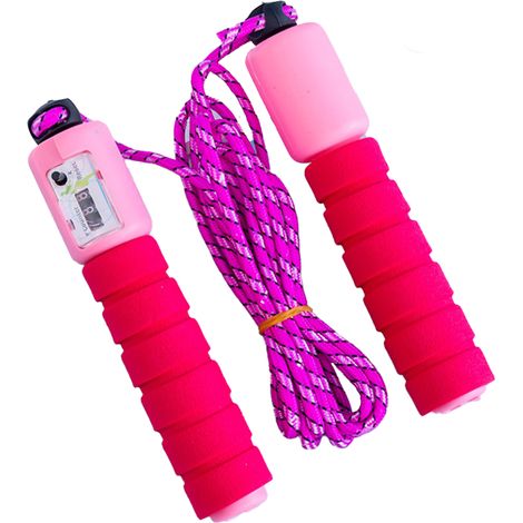 Corde à sauter légère et réglable avec compteur de vitesse pour entraînement d'endurance et de fitness (1/5)