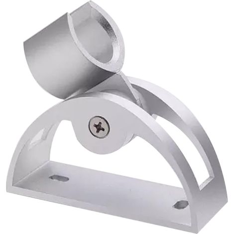 Receveur de douche PATKAW robuste et réglable en aluminium spatial avec support pour flexible de douche dans la salle de bain (1/5)