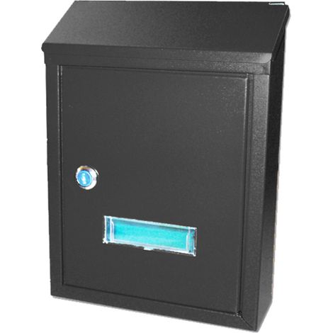FPLUS bambu buzon ext.metal vertical negro 320x235x80 mm 38011b