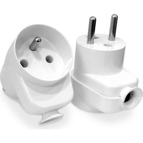 Prise 2P+Z - 16 A - 250 V - Blanc - IP20 - Pour Usage Intérieur - Avec Mise À La Terre - 1 Pièce