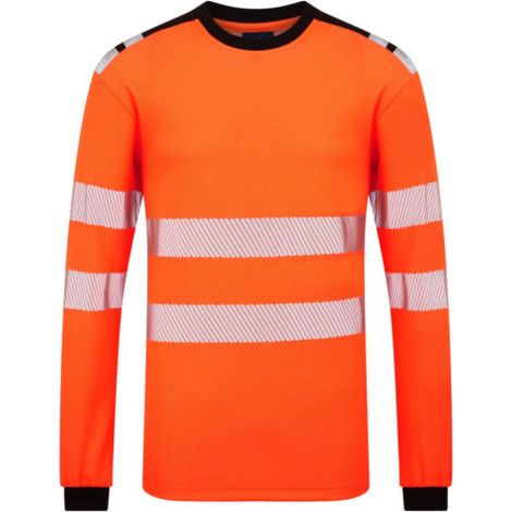 Camiseta de manga larga PW3 Modaflame Knit HVO FR PORTWEST FR736 L Naranja/Negro (1/2)