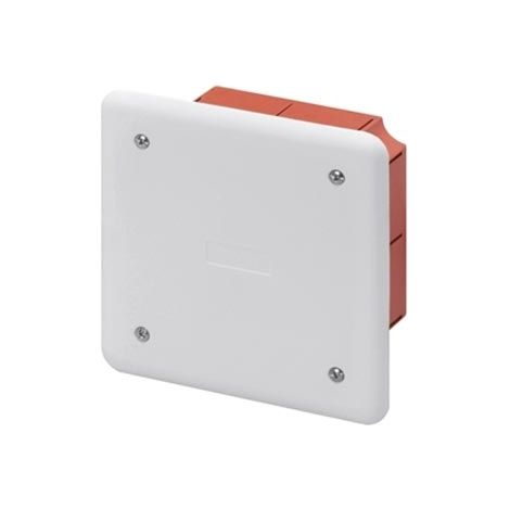 Boîte de jonction encastrée 92x92x45 avec couvercle et vis de fixation IP40 FAEG FG10208 (1/2)