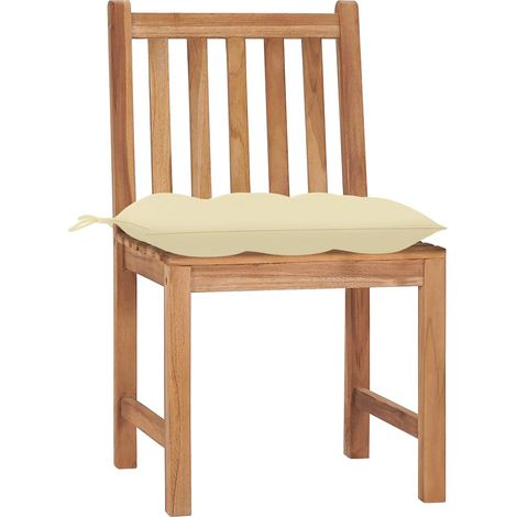 Maison Exclusive - Sillas de jardín 4 unidades madera maciza de t (1/5)