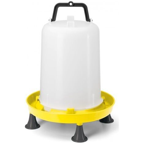 Abreuvoir siphoide 15 litres – Avec anse et pieds – Pour basse-cour et poulailler – Matériaux résistants aux intempéries – Chemin Des Poulaillers