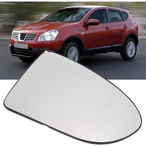 Heated rearview mirror glass for Nissan Qashqai J10 2006-2013 right side, replacement part 96302BR72A. (1/5)