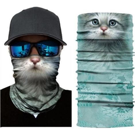 Couleur S3 sans couture, Bandana magique, Animal, singe, requin, cache-cou, cache-nez, bandeau, masque de cyclisme, couvre-chef (1/4)