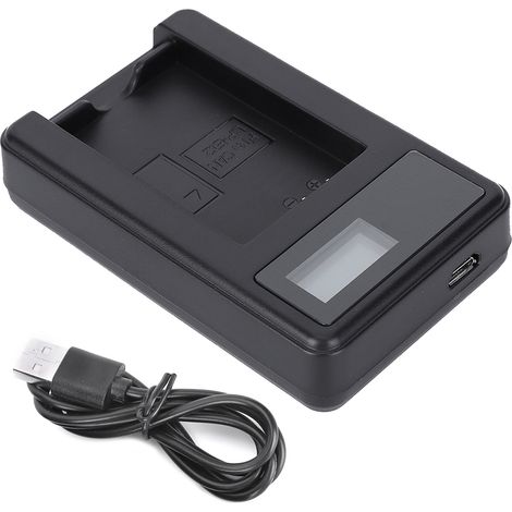 Intelligentes USB-Tischladegerät mit LCD-Display für Canon EOS 100D, M, M2, M10 Kameraakkus – Einzelständer (1/5)