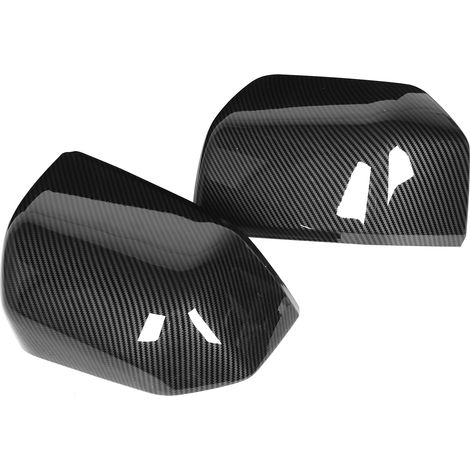 Rétroviseur Extérieur Garniture Cadre Décoratif Moulure Coque Fibre de Carbone Compatible Ford F150 2015-2020 (1/5)