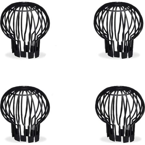 4 pcs Filtre pour Descente de Gouttière, Gardes de Gouttière, Garde les Gouttières non Obstruées par des feuilles, de la mousse, de la boue, des boules et autres débris