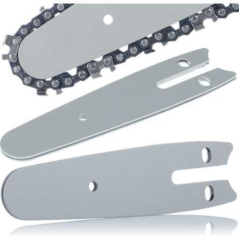 Piastra Guida per Motosega Elettrica Rosfix 4" – Acciaio di Alta Qualità  Lunghezza 13cm, 28 Maglie  Uso Domestico e Giardinaggio