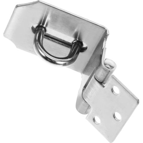 Cadenas à moraillon avec verrouillage robuste et mécanisme de sécurité. Polyvalent, il convient aux abris de jardin, armoires et portes intérieures et extérieures. (1/5)