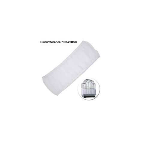 Housse de cage à oiseaux - 1 pièce, Filet protection jupe maille cordon serrage ventilée - Noir (1/5)