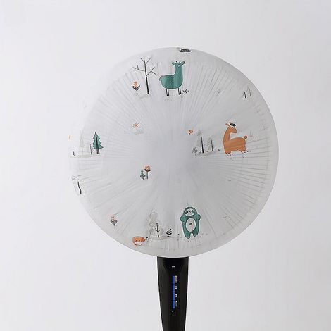 Housse Pour Ventilateur - Housse Antipoussière Étanche En PEVA - Pour Ventilateur Vertical Circulaire - Lavable - Gris - 1 Pièce (1/5)