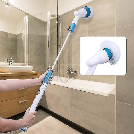 Verstellbare und wasserdichte elektrische Reinigungsbürste, kabellos und wiederaufladbar, Reinigungszubehör-Set für Bad und Küche – australischer Stecker (1/5)