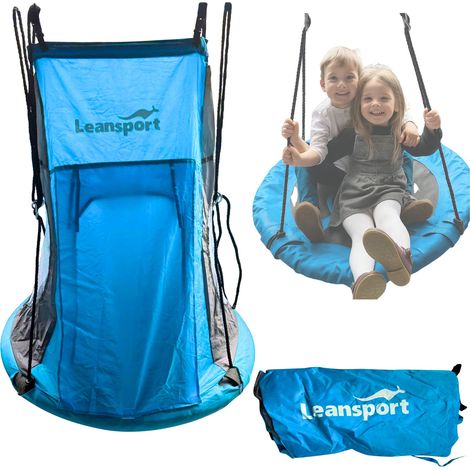 Schaukelzelt Storchennest blau 90-100 cm (1/3)