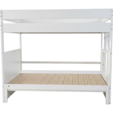 Litera con cama convertible en matrimonio madera blanco 90/180x190cm (1/5)