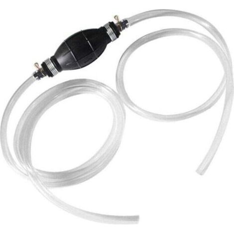 Pompe à essence manuelle - Pompe à eau et liquide - Pompe à eau - Pompe à eau manuelle universelle pour essence, huile, diesel, avec un total de 2 m de tuyau (1/4)