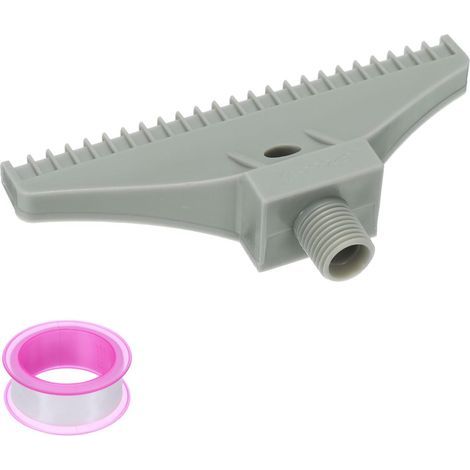 BSPT1/4 Male Blow Nozzle, Flat Air Nozzle, ABS Orifice Nozzle, Air Spray Jet with PTFE Tape for Compressed Air Machine Accessories (110mm/4.3", Grey) (1/5)