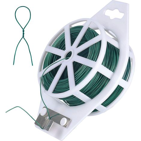 Fil de Fleuriste Vert Calibre 22 avec Coupe-Gorge (1/5)