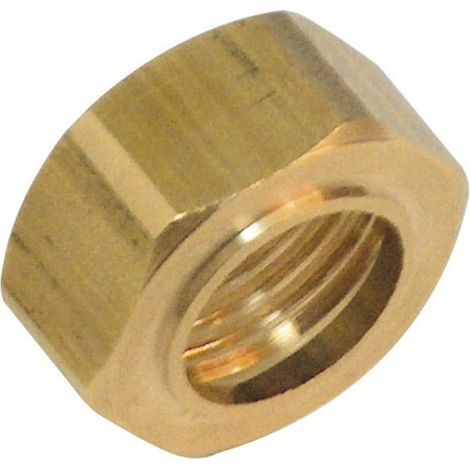 ecrou collet battu en laiton - 15 x 21 - pour tube 12 mm - sachet de 10 pièces