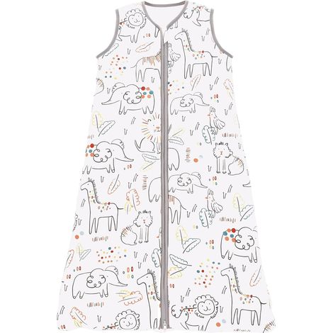 Gigoteuse Bébé Pyjama d'été sans Manches 100% Coton Tog 0.5 (Animaux Peints, 90-105 cm) (1/5)