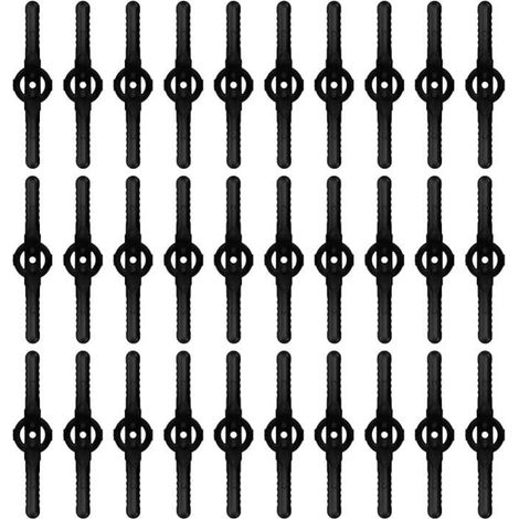 30pcs Plastic Replacement Blades, Clipper Accessories, Replacement Blades for Cordless Clipper-(Black)